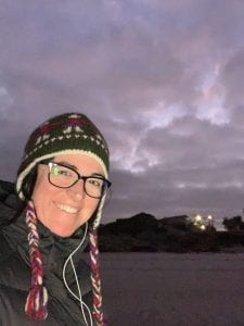 Clare on the beach